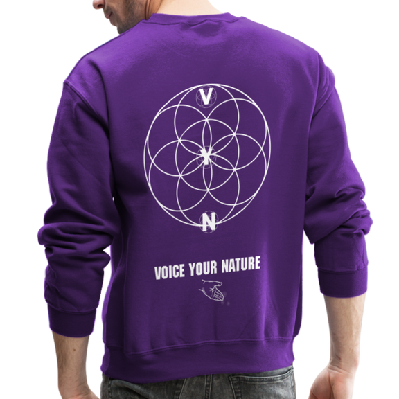 VYN Unisex “Plantin’ seeds” Crewneck Sweatshirt - purple