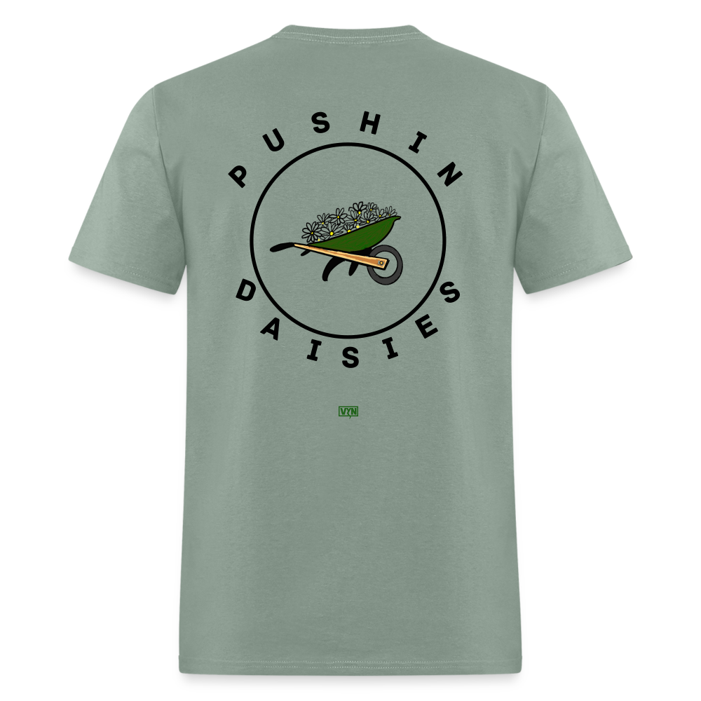VYN Pushin Daisies Unisex Tee - sage