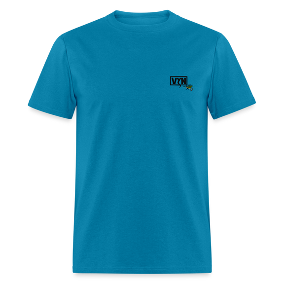 VYN Pushin Daisies Unisex Tee - turquoise