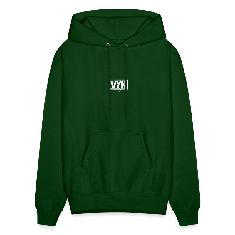 VYN Men's Hoodie white logo - forest green