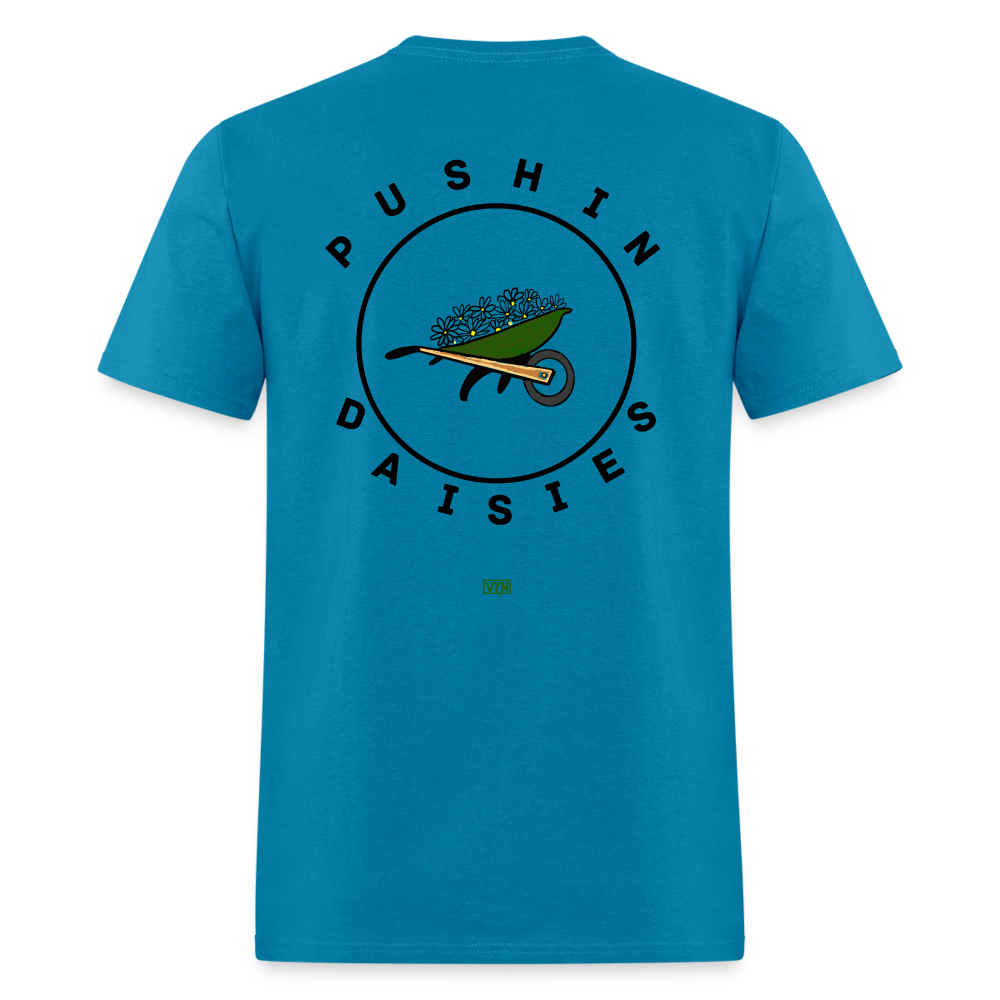 VYN Pushin Daisies Unisex Tee - turquoise