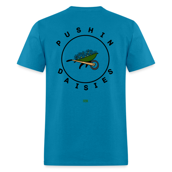 VYN Pushin Daisies Unisex Tee - turquoise