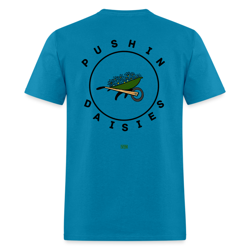VYN Pushin Daisies Unisex Tee - turquoise