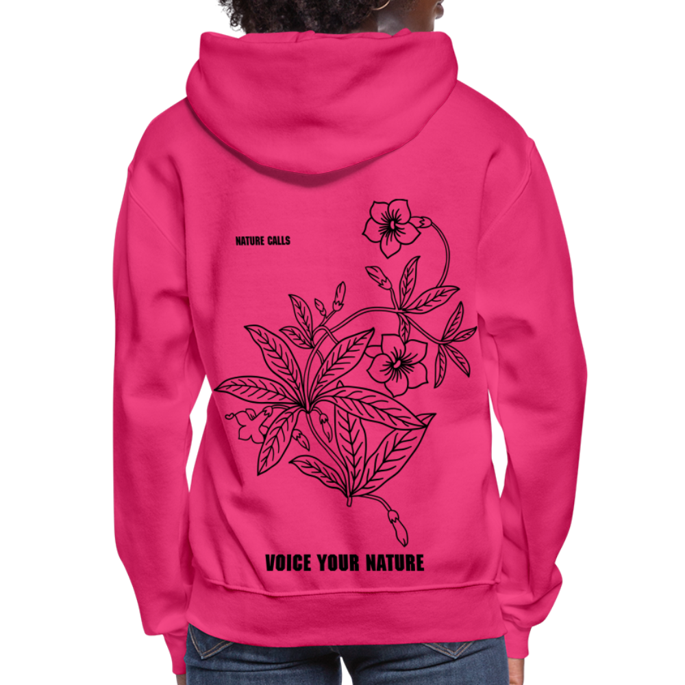 VYN “Nature Calls” Original Women's Hoodie - fuchsia