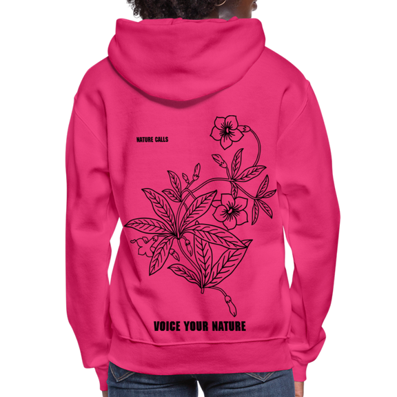 VYN “Nature Calls” Original Women's Hoodie - fuchsia