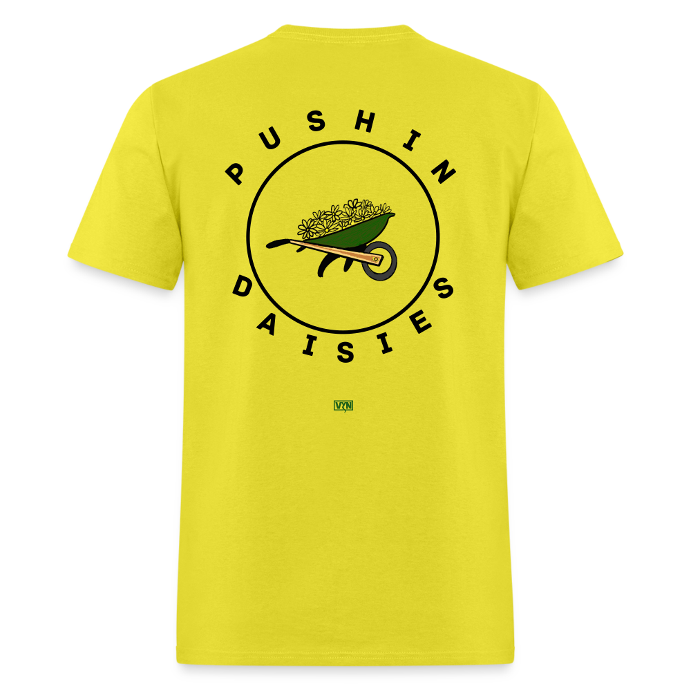 VYN Pushin Daisies Unisex Tee - yellow