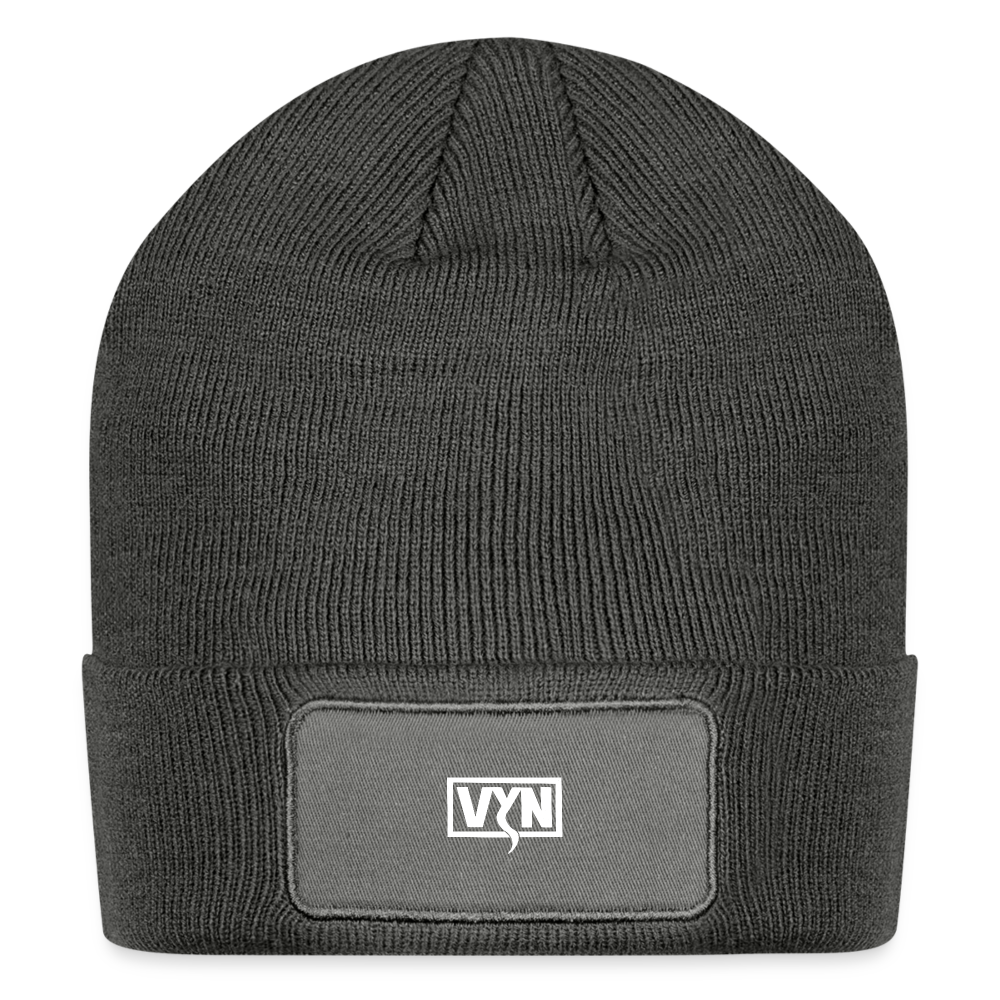 VYN Patch Beanie - charcoal grey