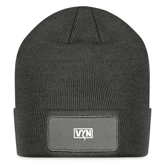 VYN Patch Beanie - charcoal grey