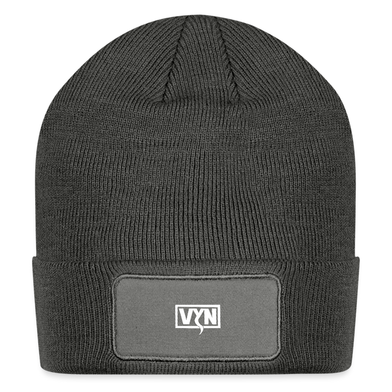 VYN Patch Beanie - charcoal grey