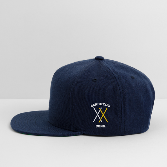 Snapback Baseball Cap - navy