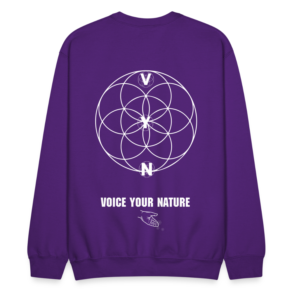 VYN Unisex “Plantin’ seeds” Crewneck Sweatshirt - purple