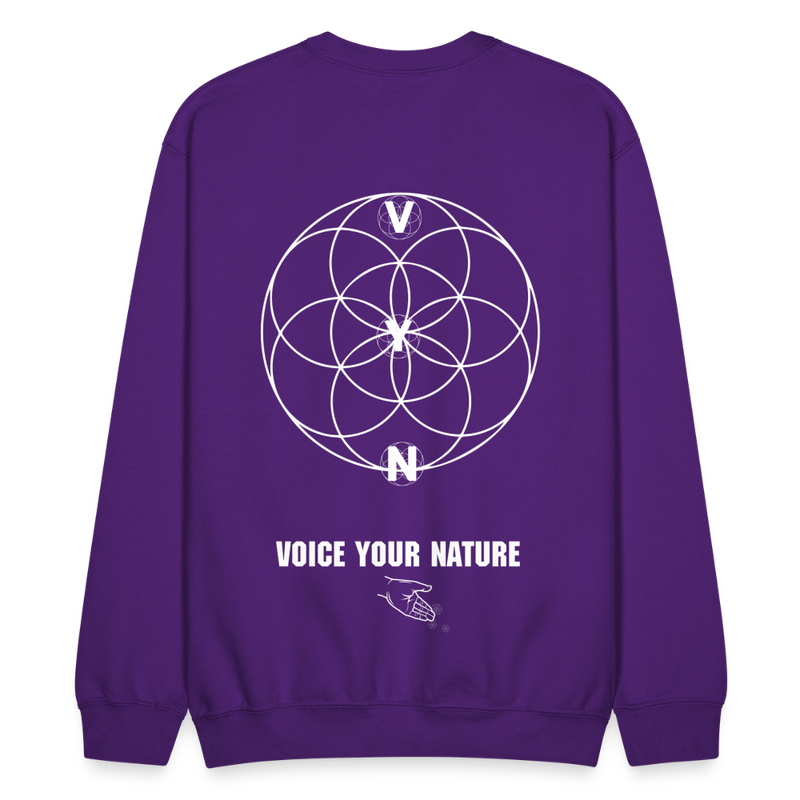 VYN Unisex “Plantin’ seeds” Crewneck Sweatshirt - purple
