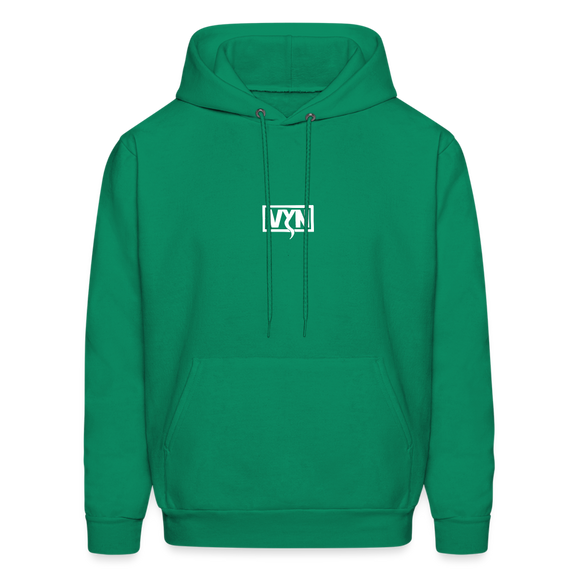 VYN Men's Hoodie white logo - kelly green