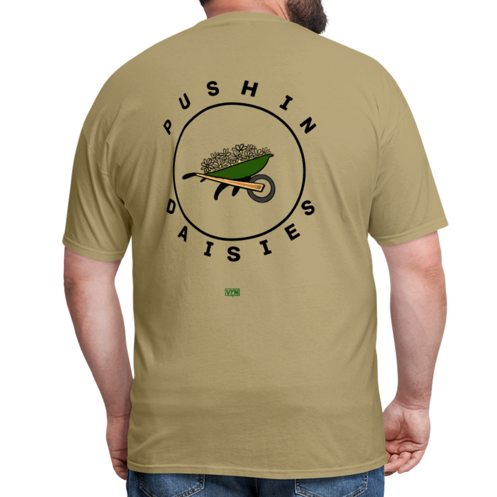 VYN Pushin Daisies Unisex Tee - khaki