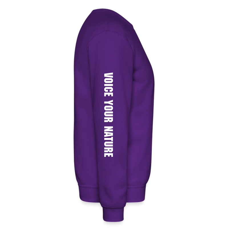 VYN Crewneck Sweatshirt (white logo) - purple