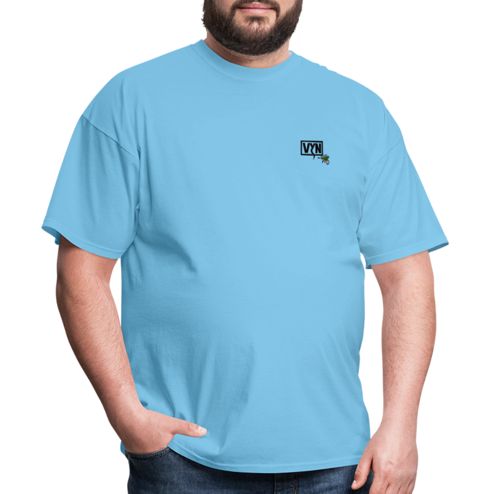 VYN Pushin Daisies Unisex Tee - aquatic blue