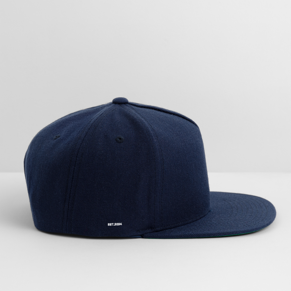 Snapback Baseball Cap - navy