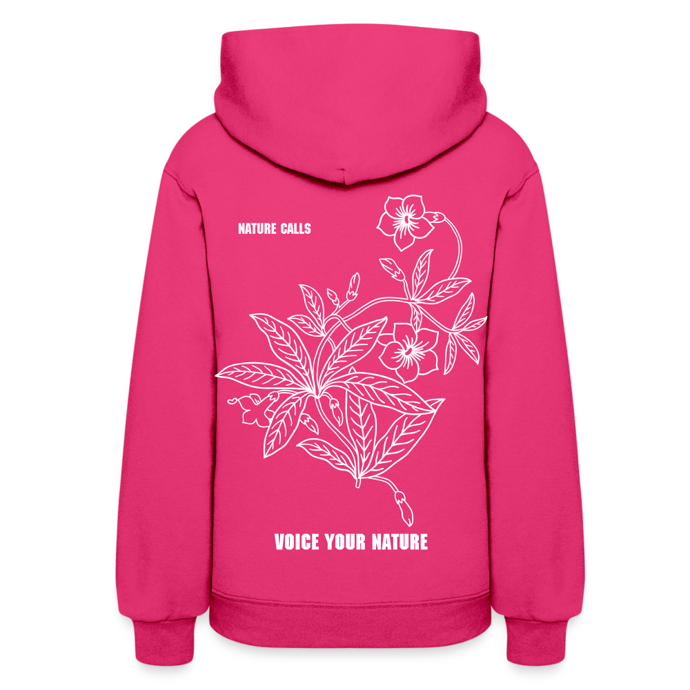 VYN “Nature Calls” Original Women's Hoodie - fuchsia