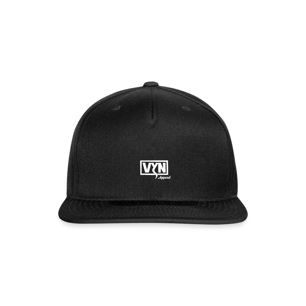 Snapback Baseball Cap - black