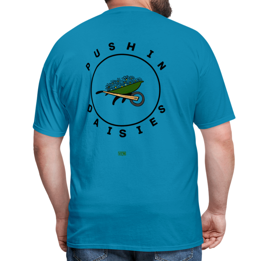 VYN Pushin Daisies Unisex Tee - turquoise