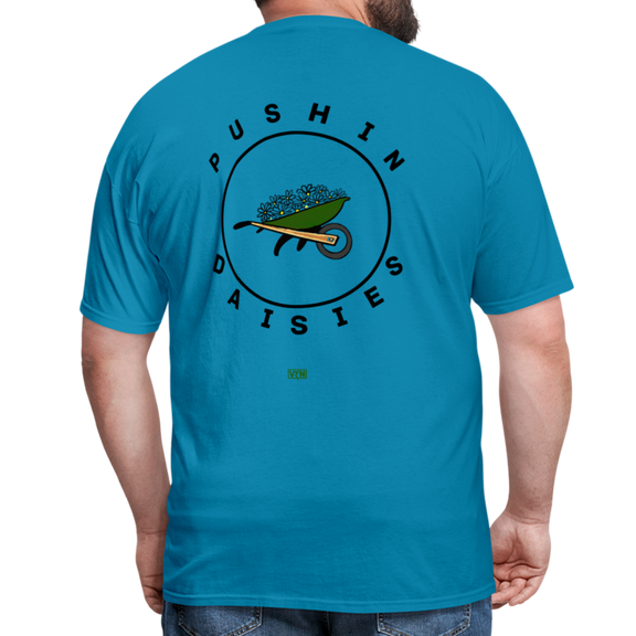 VYN Pushin Daisies Unisex Tee - turquoise