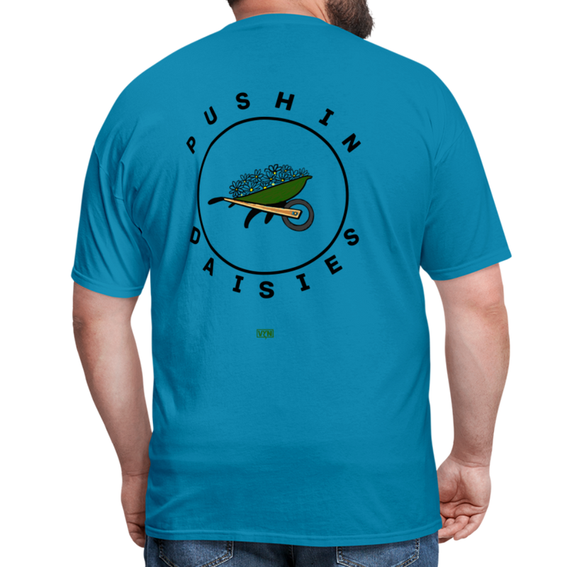 VYN Pushin Daisies Unisex Tee - turquoise