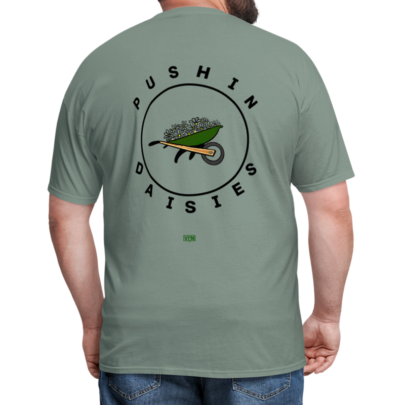 VYN Pushin Daisies Unisex Tee - sage