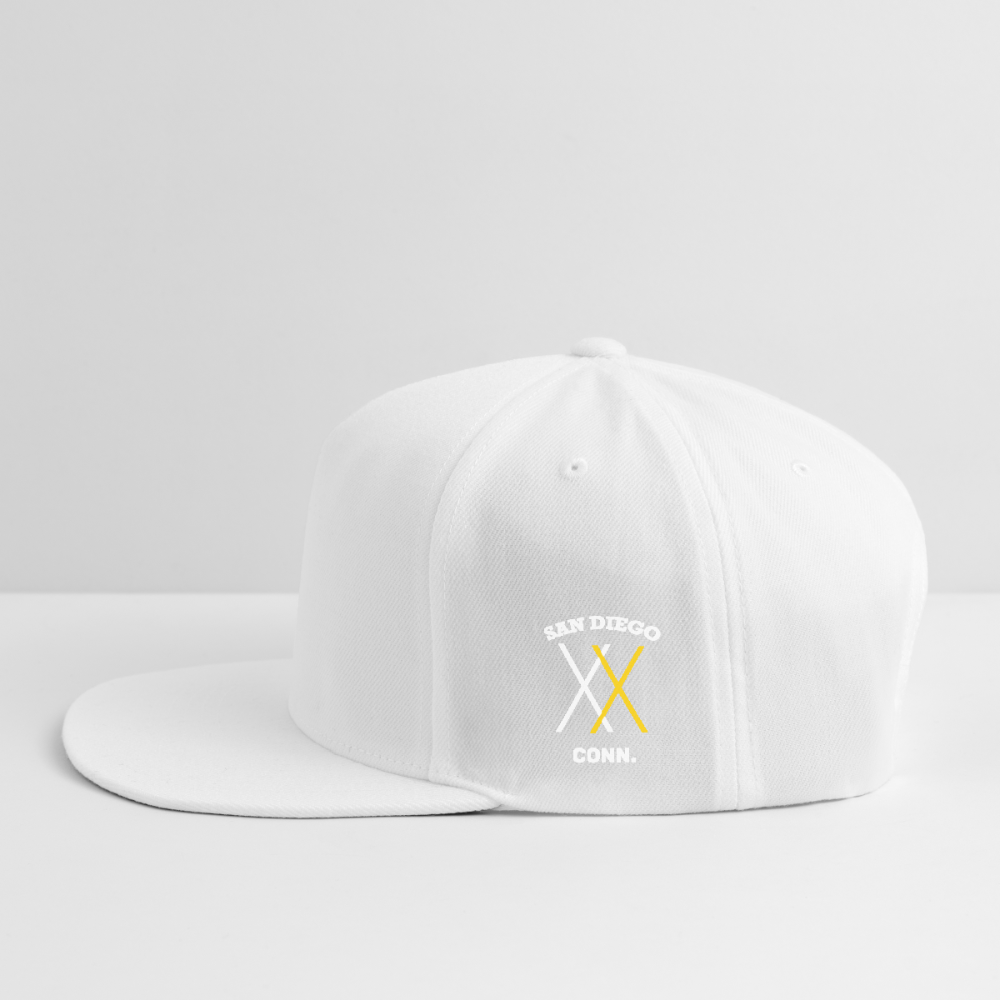 Snapback Baseball Cap - white