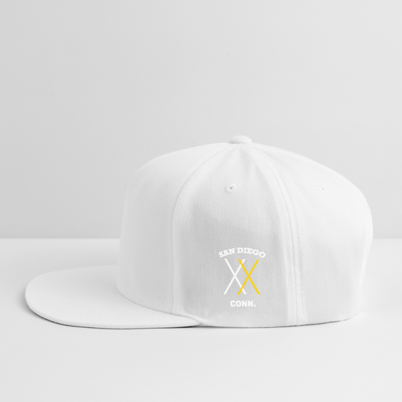 Snapback Baseball Cap - white