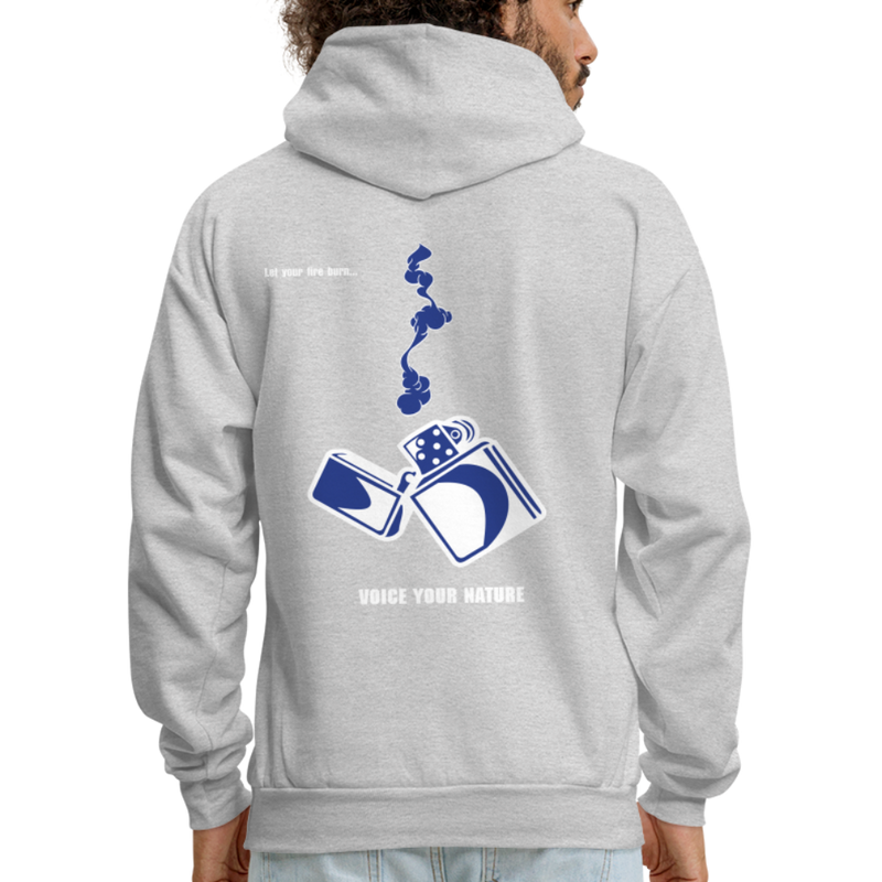 VYN “Let Your Fire Burn” Original Hoodie (Royal blue) - ash 