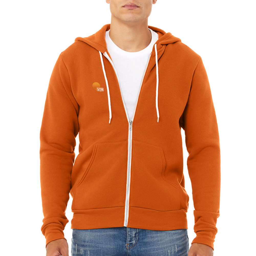 VYN “Early Riser (talk about it, be about it…)”  Full zip Unisex Hoodie - autumn
