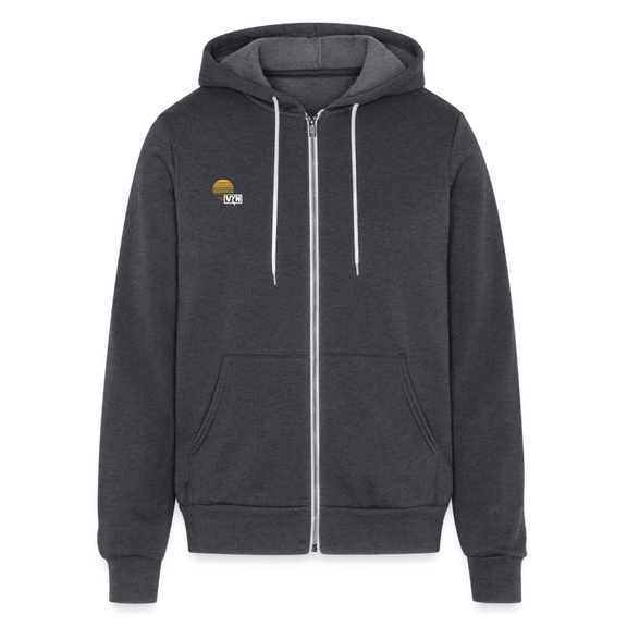 VYN “Early Riser (talk about it, be about it…)”  Full zip Unisex Hoodie - charcoal grey