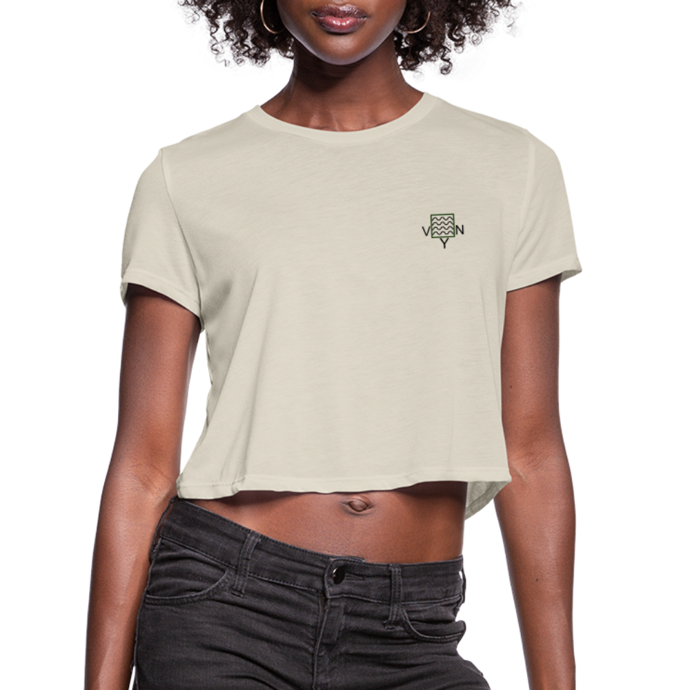 VYN Just Flow Women's Cropped T-Shirt - dust