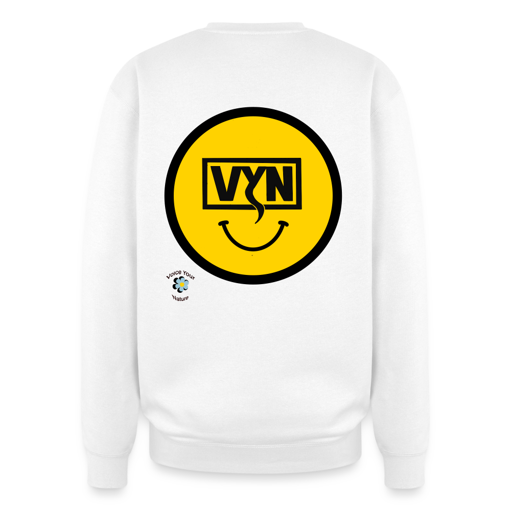 VYN Feelgoooood Oversized Crewneck Sweatshirt - white