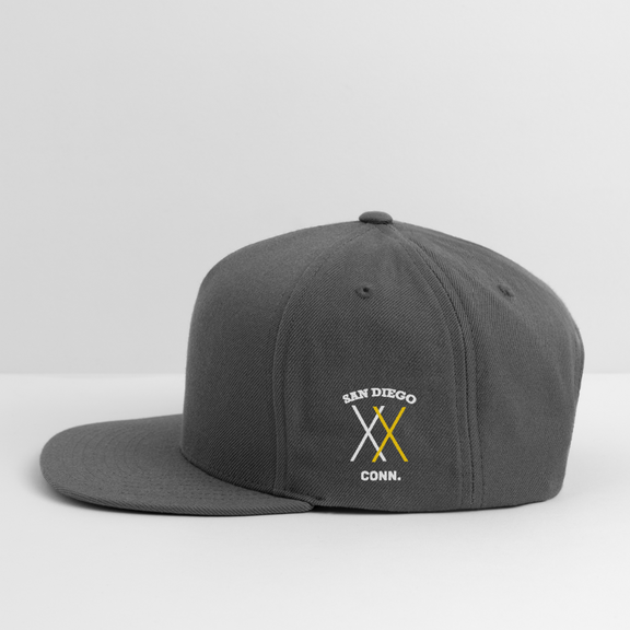 Snapback Baseball Cap - dark grey
