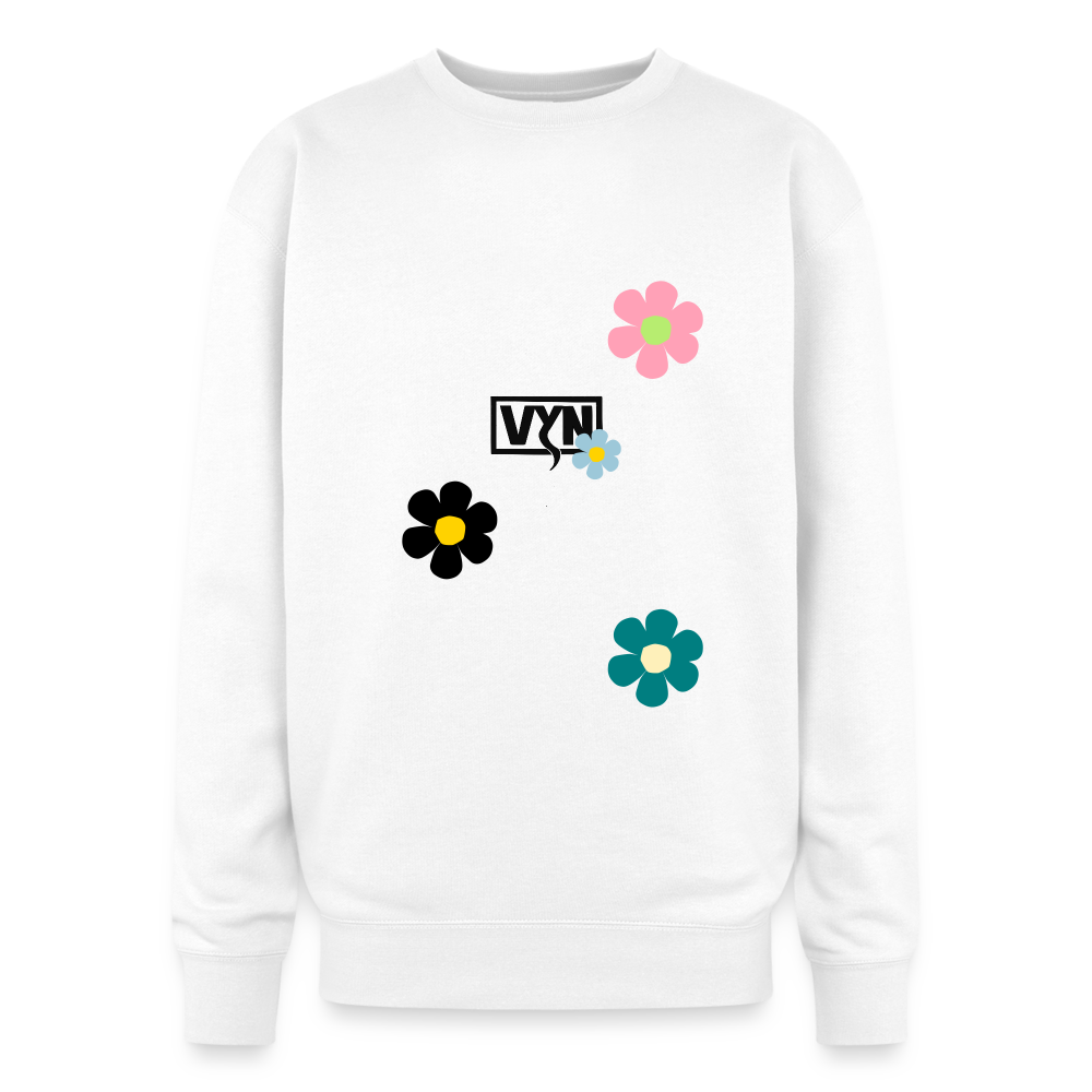 VYN Feelgoooood Oversized Crewneck Sweatshirt - white