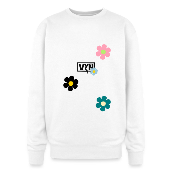 VYN Feelgoooood Oversized Crewneck Sweatshirt - white