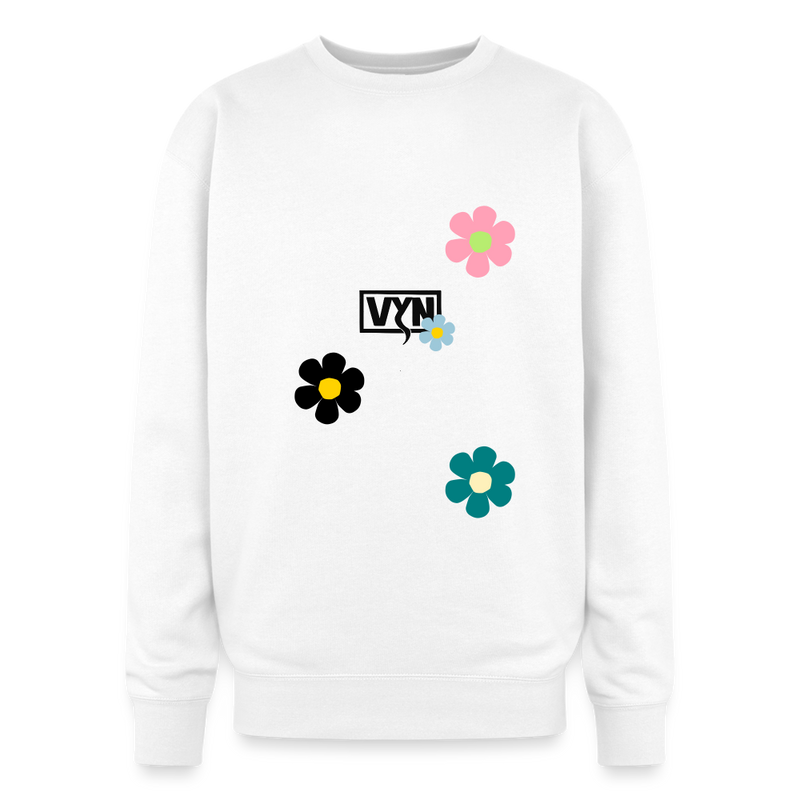 VYN Feelgoooood Oversized Crewneck Sweatshirt - white