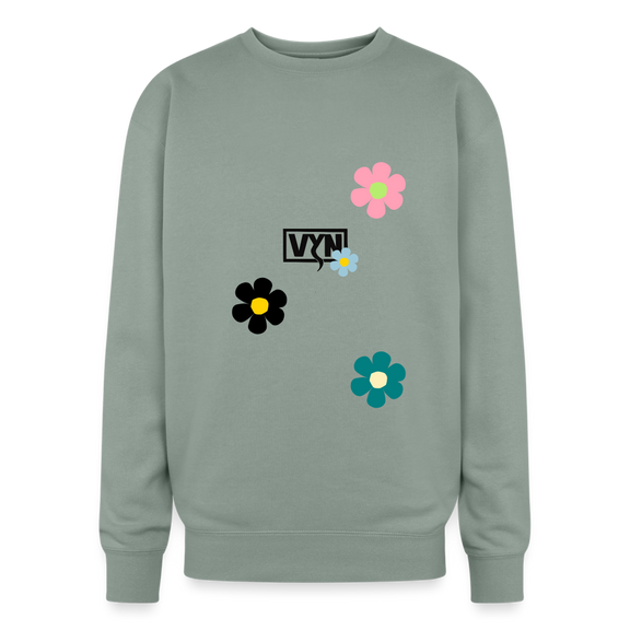 VYN Feelgoooood Oversized Crewneck Sweatshirt - sage