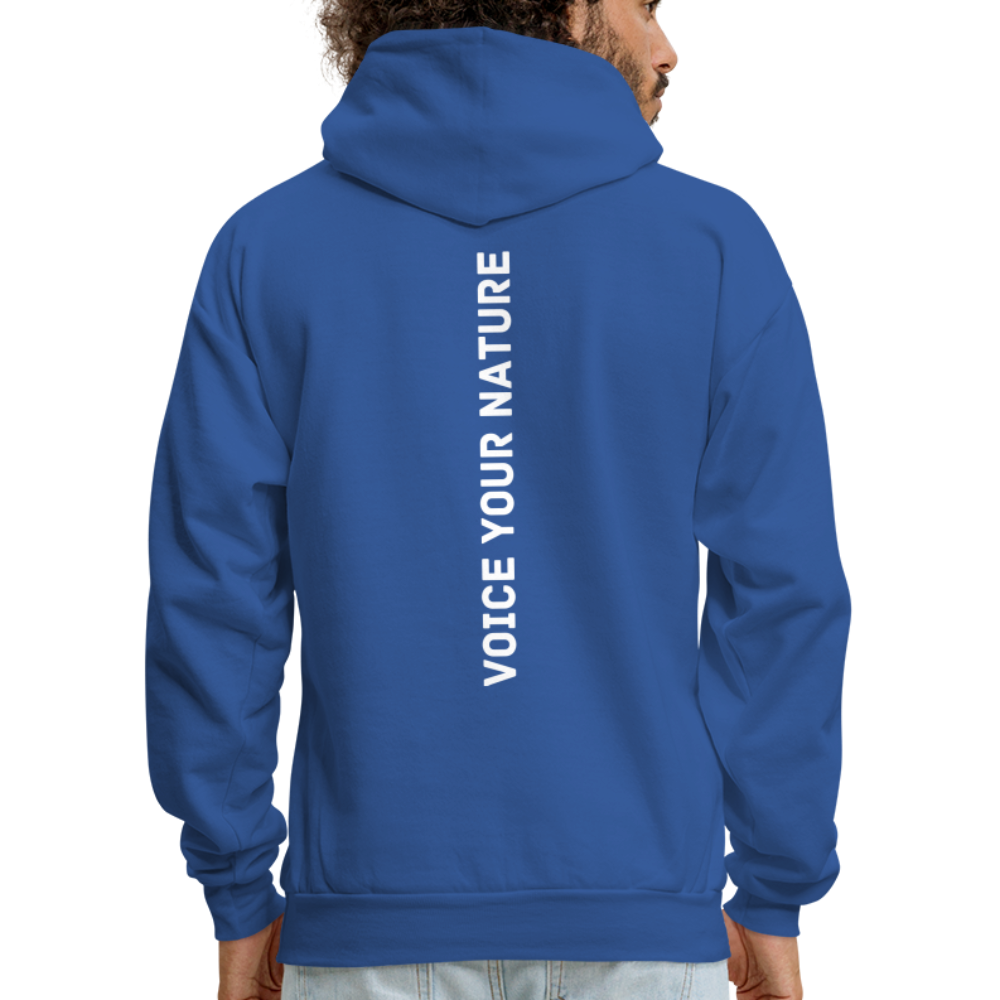 VYN Men's Hoodie white logo - royal blue