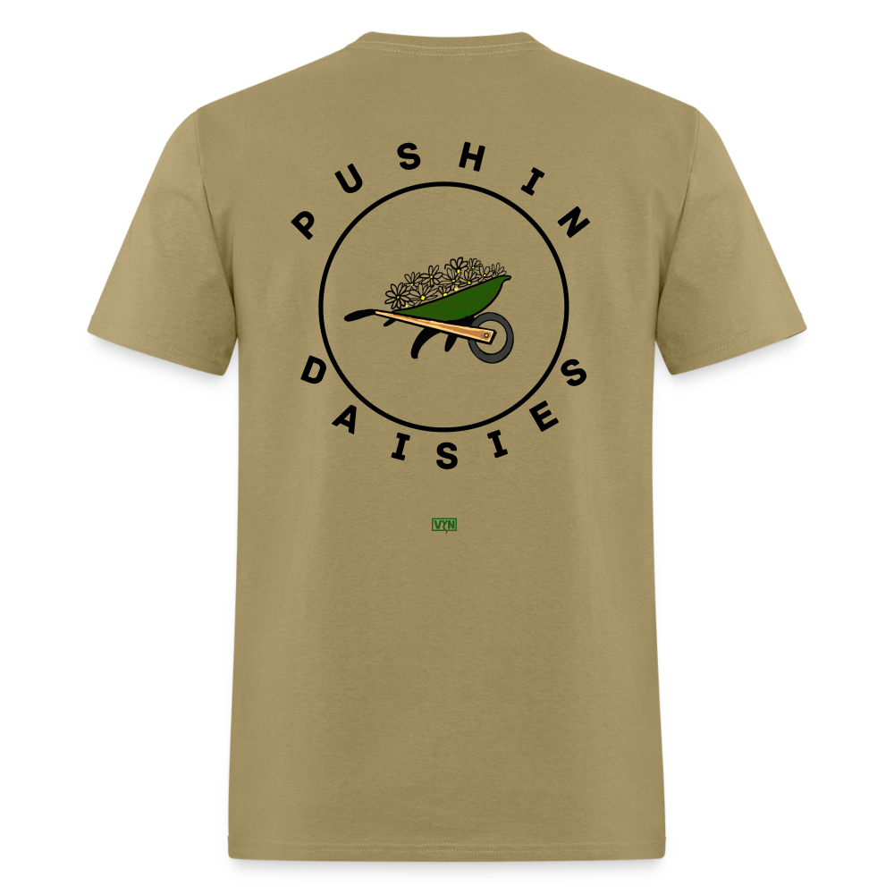 VYN Pushin Daisies Unisex Tee - khaki