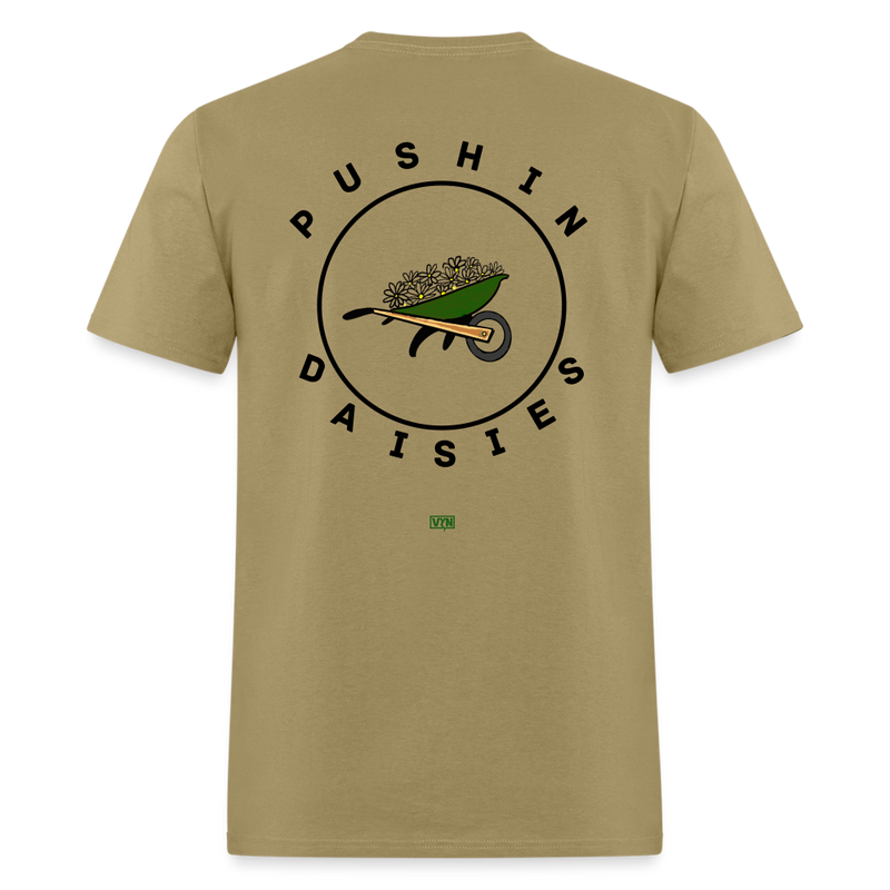 VYN Pushin Daisies Unisex Tee - khaki