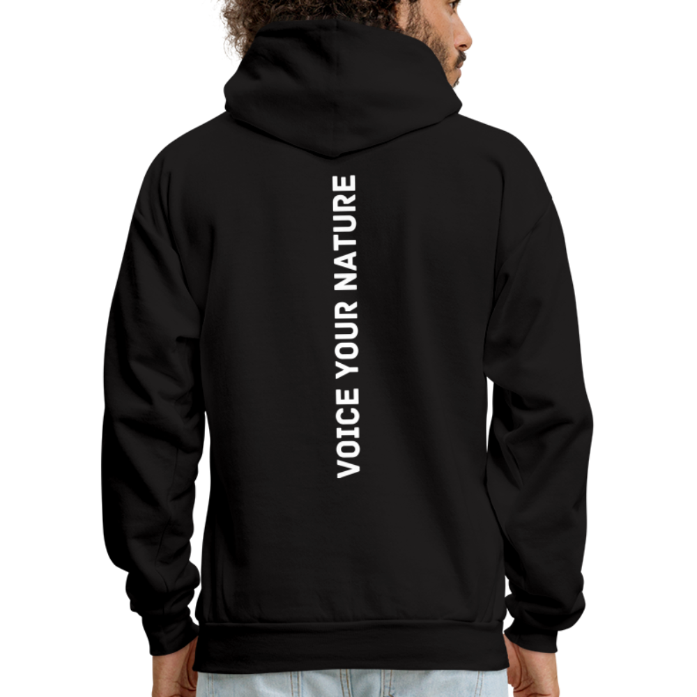 VYN Men's Hoodie white logo - black