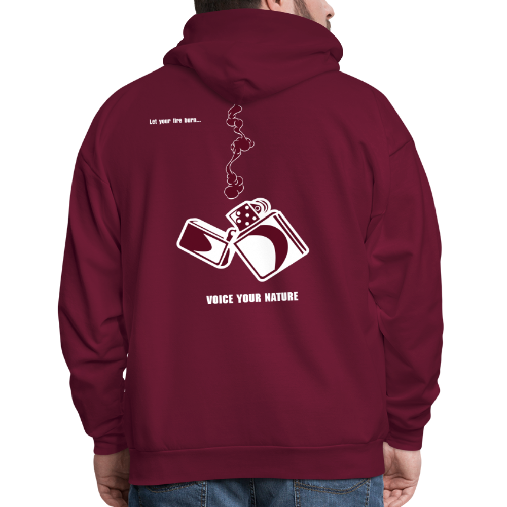VYN “Let Your Fire Burn” Original Hoodie (maroon) - burgundy