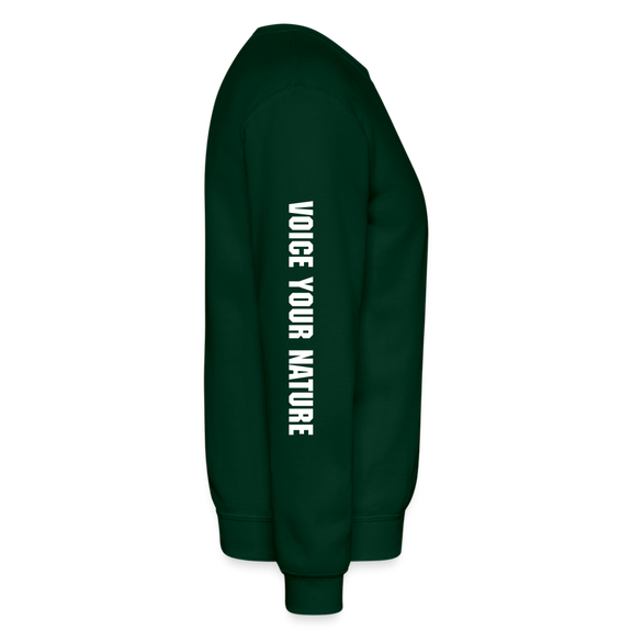 VYN Crewneck Sweatshirt (white logo) - forest green