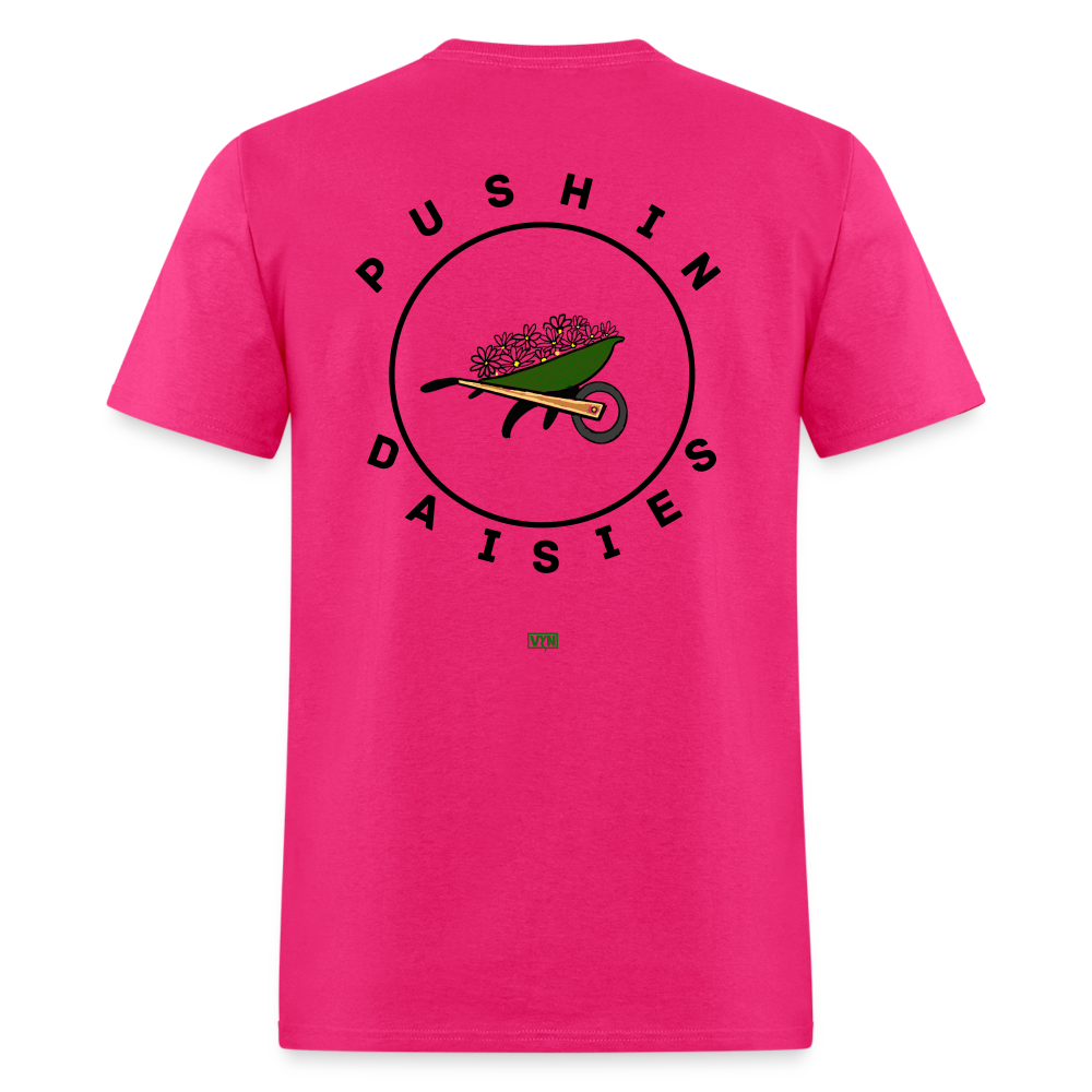 VYN Pushin Daisies Unisex Tee - fuchsia
