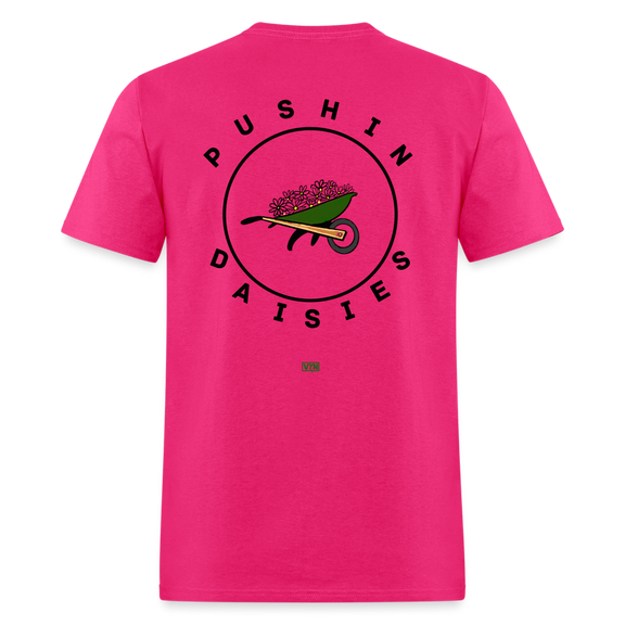 VYN Pushin Daisies Unisex Tee - fuchsia