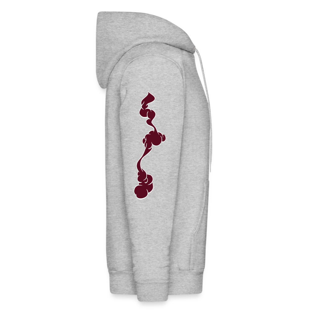 VYN “Let Your Fire Burn” Original Hoodie (maroon) - heather gray