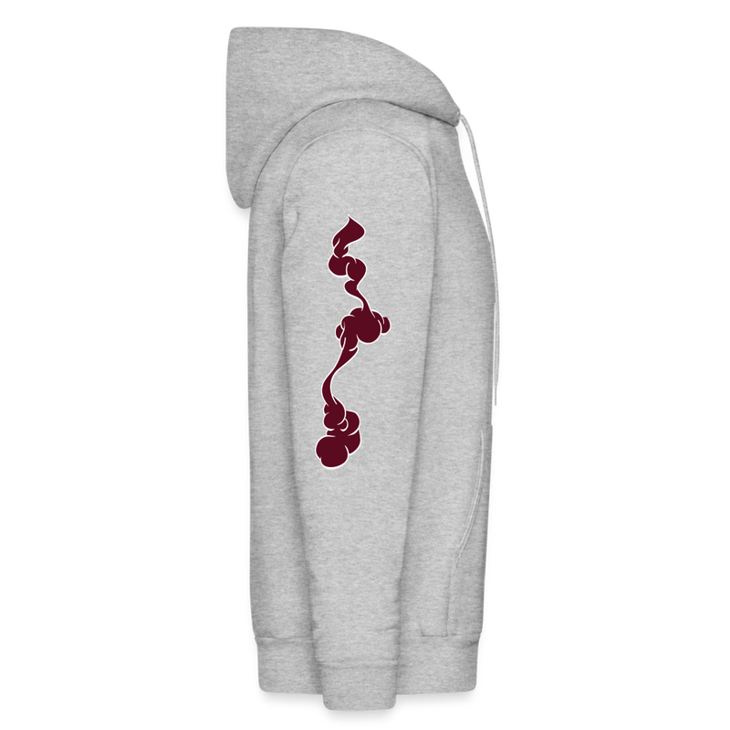 VYN “Let Your Fire Burn” Original Hoodie (maroon) - heather gray