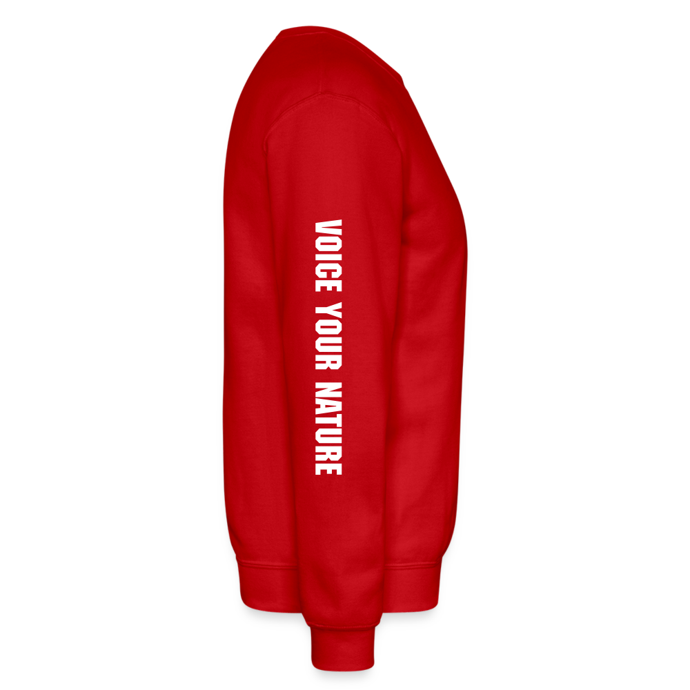 VYN Crewneck Sweatshirt (white logo) - red